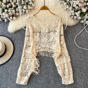 Musely Noir Embellished Knit Top