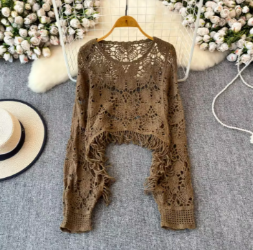 Musely Noir Embellished Knit Top