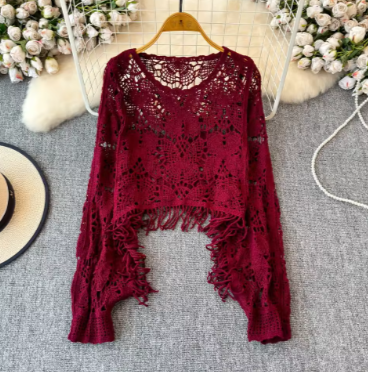 Musely Noir Embellished Knit Top