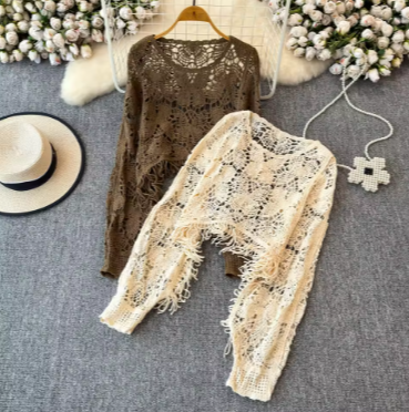 Musely Noir Embellished Knit Top